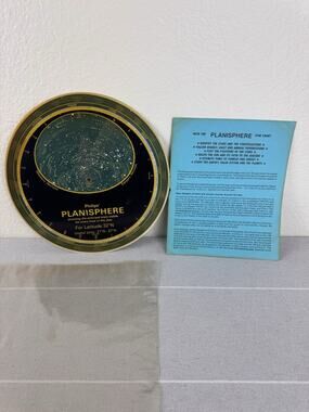 Vintage ‘81 Philips Planisphere Star Chart Latitude 32°N Northern Hemisphere Map